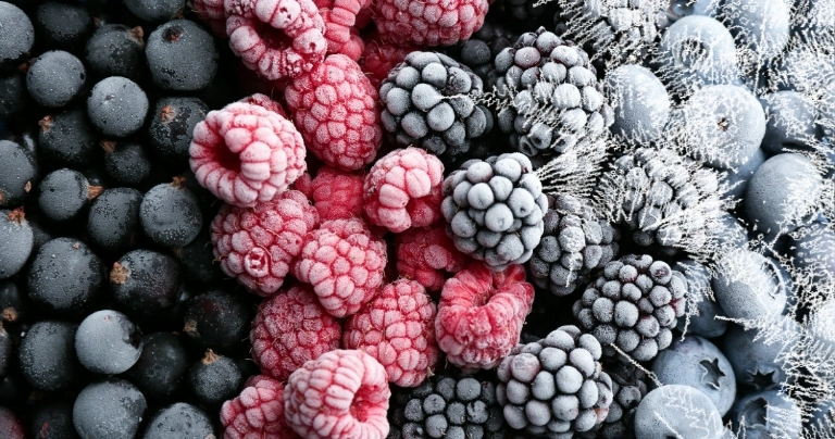 mrożone owoce