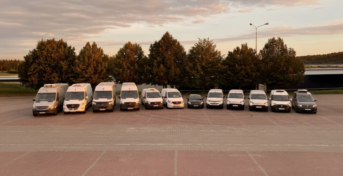 flota nowoczesnych pojazdów