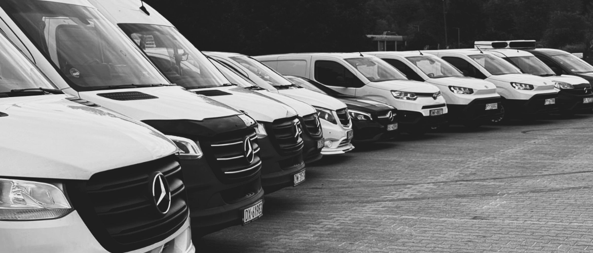 flota samochodów dostawczych